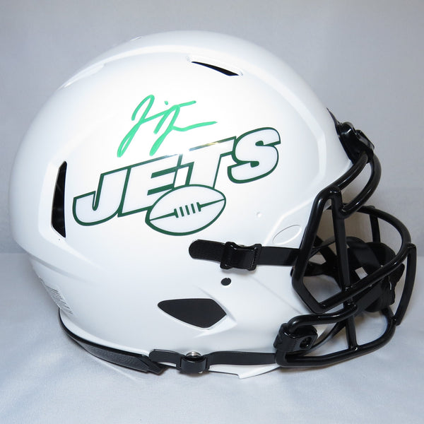 Jermaine Johnson Signed Custom Lunar White Decal  Authentic New York Jets