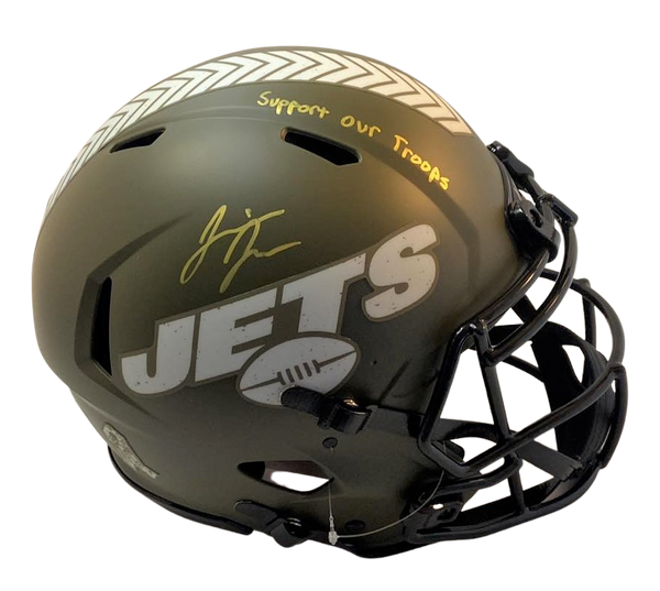 Jermaine Johnson Signed STS  Authentic w Support Our Troops" New York Jets