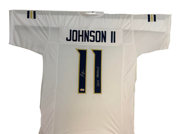 Jermaine Johnson Signed White Away Custom Jersey w "Juco Product" Independence Pirates