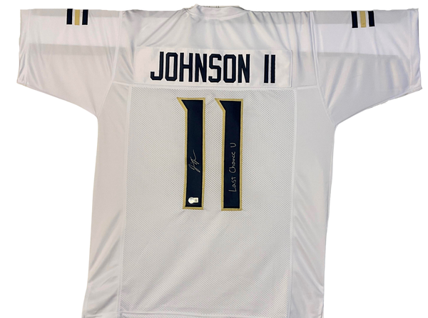 Jermaine Johnson Signed White Away Custom Jersey w Last Chance U" Independence Pirates