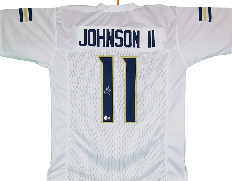 Jermaine Johnson Signed White Away Custom Custom Jersey Independence Pirates