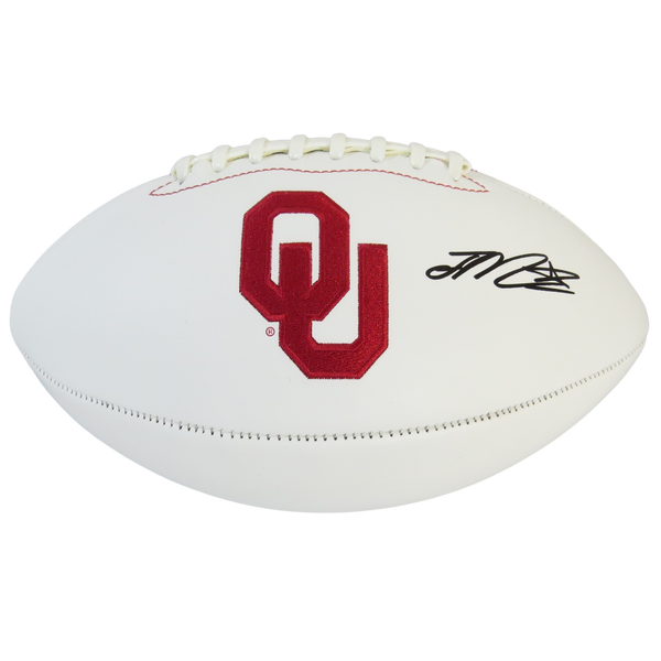 Joe Mixon Signed Football White Panel Football Oklahoma Sooners