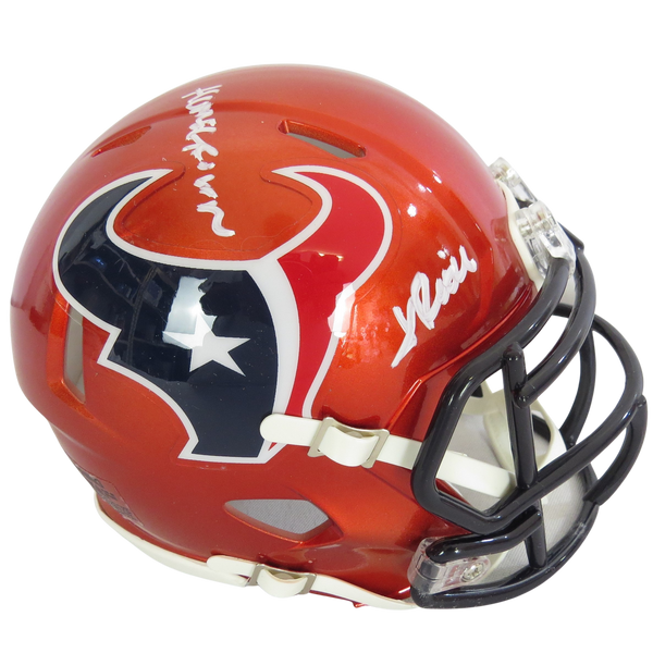 Jalen Pitre Signed Mini Helmet Alternate w Homegrown Houston Texans