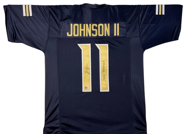 Jermaine Johnson Signed Blue Home Custom Jersey w "Juco Product" Independence Pirates