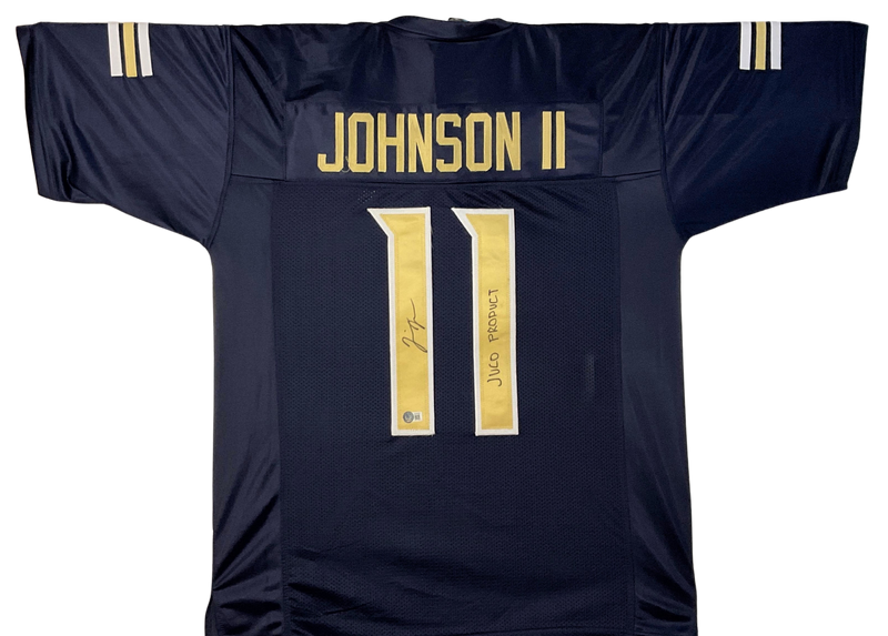 Jermaine Johnson Signed Blue Home Custom Jersey w "Juco Product" Independence Pirates