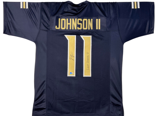 Jermaine Johnson Signed Blue Home Custom Jersey w Last Chance U" Independence Pirates