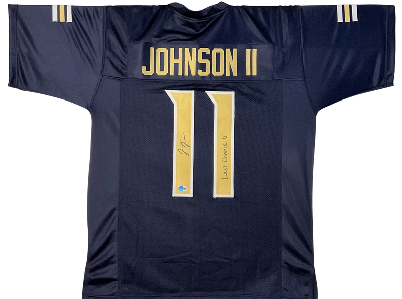 Jermaine Johnson Signed Blue Home Custom Jersey w Last Chance U" Independence Pirates