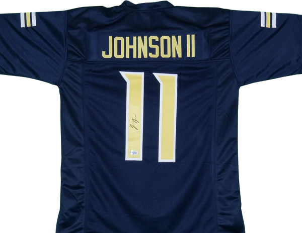 Jermaine Johnson Signed Blue Home Custom Jersey Independence Pirates